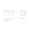 База под раковину BELBAGNO KRAFT-1000-2C-SO-VO