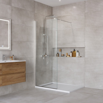 Душевая перегородка BELBAGNO KRAFT-L-1-700-C-Cr с односторонним входом 700x1950 мм