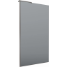 Душевая перегородка BELBAGNO UNO UNO-L-1-TB-110-GR-GM 110 см, профиль оружейная сталь матовый, стекло графитовое