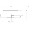 Смывная клавиша BELBAGNO BB070CR.MAT